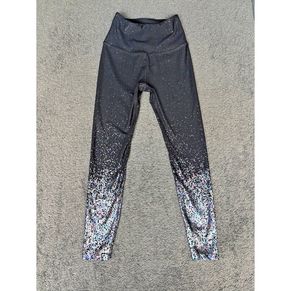 Beyond yoga Legging‎ Women's Medium Black Nylon Stretch Elastic Waist Pull On